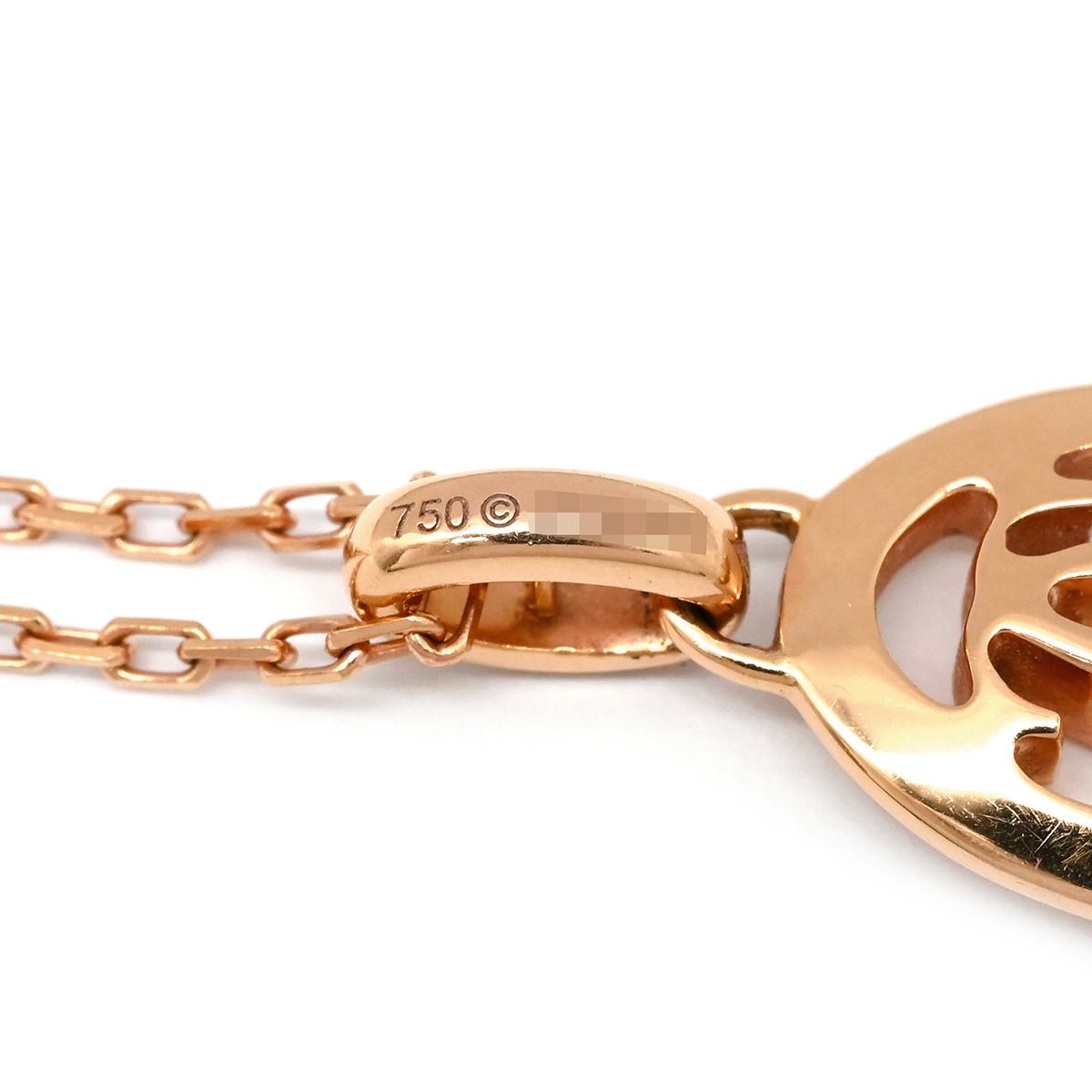 カルティエ Cartier ネックレス ロゴ ドゥーブルC K18RG ダイヤモンド 