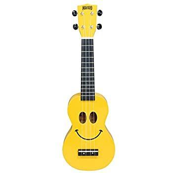 非常に良い MAHALO ソプラノ ウクレレ アートシリーズ U-SMILE イエロー