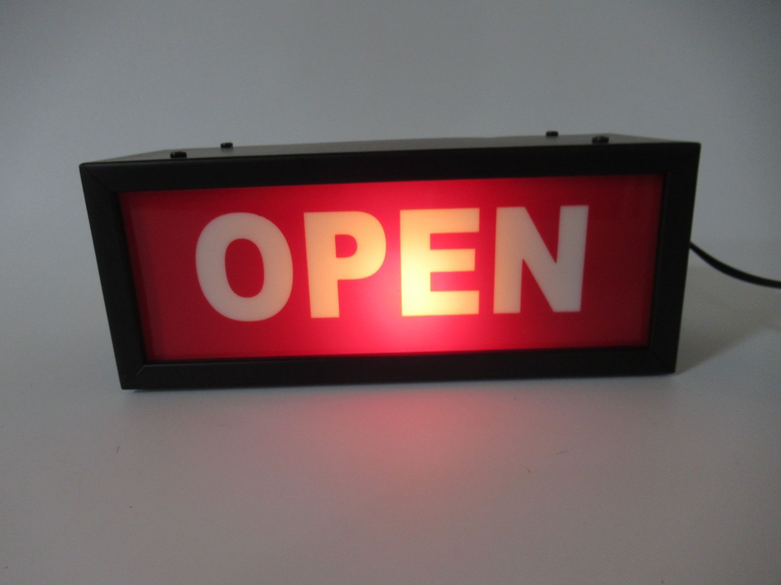 美品 照明器具 サインランプ OPEN インテリアライト 店舗 看板 Sign Lamp インテリア ライト 電飾 アメリカン ネオン ガレージ 雑貨 未使用 美品