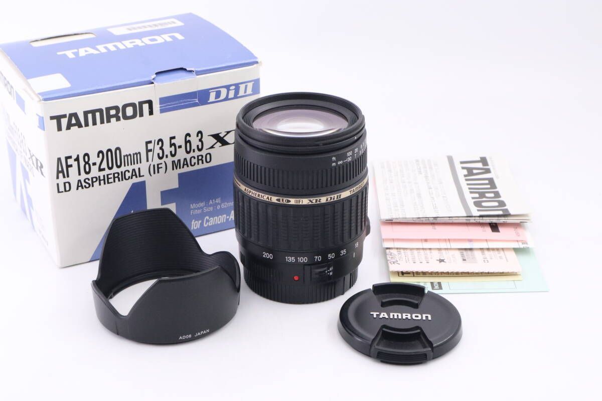 TAMRON AF18-200mm F3.5-6.3 キヤノン用 A14E