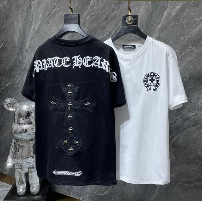 Chrome Hearts クロムハーツ 半袖 十字架 Ｔシャツ カットソー かっこいい 丸襟 柔らかい 快適 軽い 柔らかい トップス 半袖 人気 男女兼用 春 夏 通気性 並行輸入品