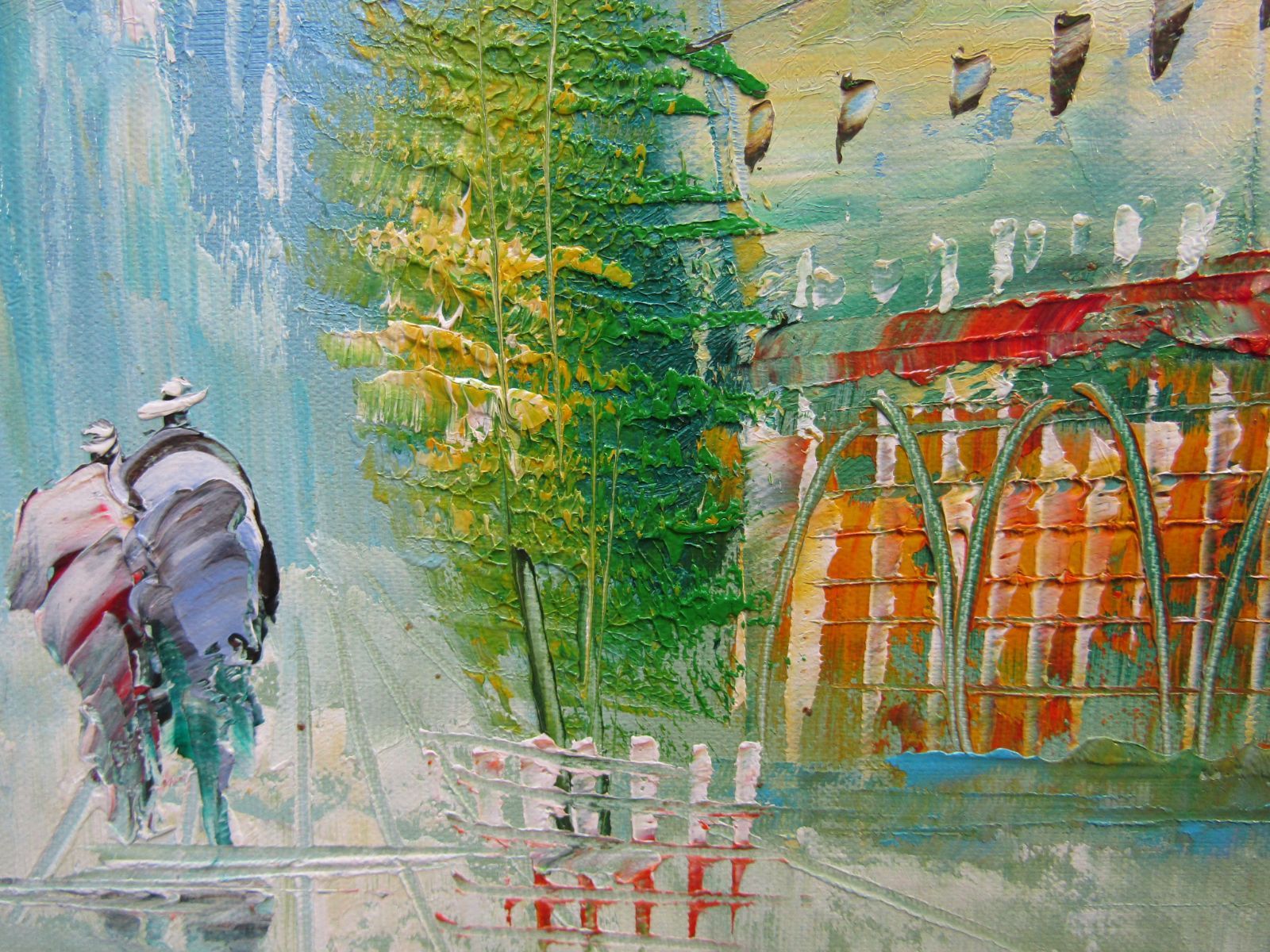 絵画 肉筆手描き 油彩 千住博「風景」サイン F8サイズ 額装済み 絵画 肉筆手描き 油彩 千住博「風景」サイン F8サイズ 額装済み