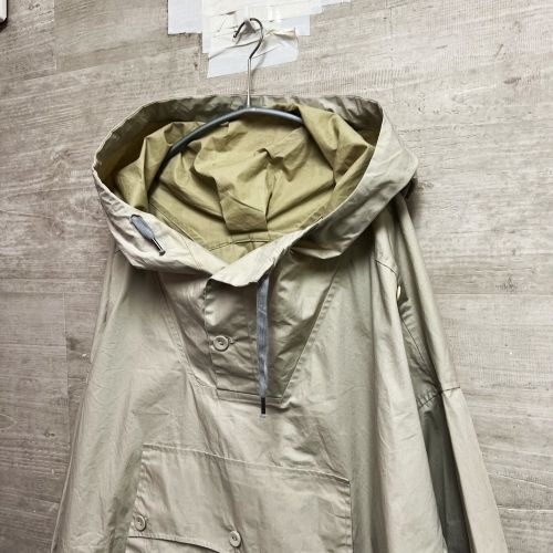 Maison Margiela メゾンマルジェラ 23SS Coated cotton Hoodedd Jacket アノラックパーカー ベージュ S50AM0597【中目黒B06】