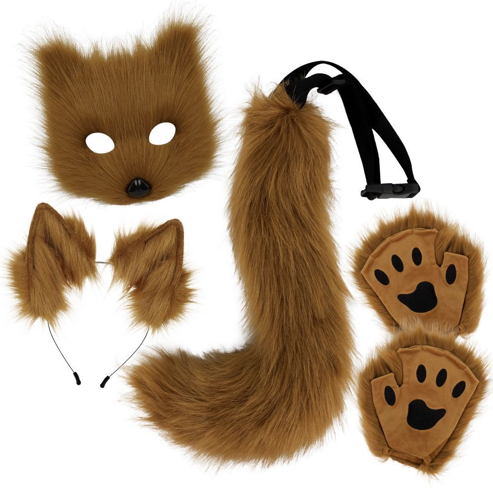 Vskd] きつね 耳 尻尾 セット コスプレ グッズ キツネ耳