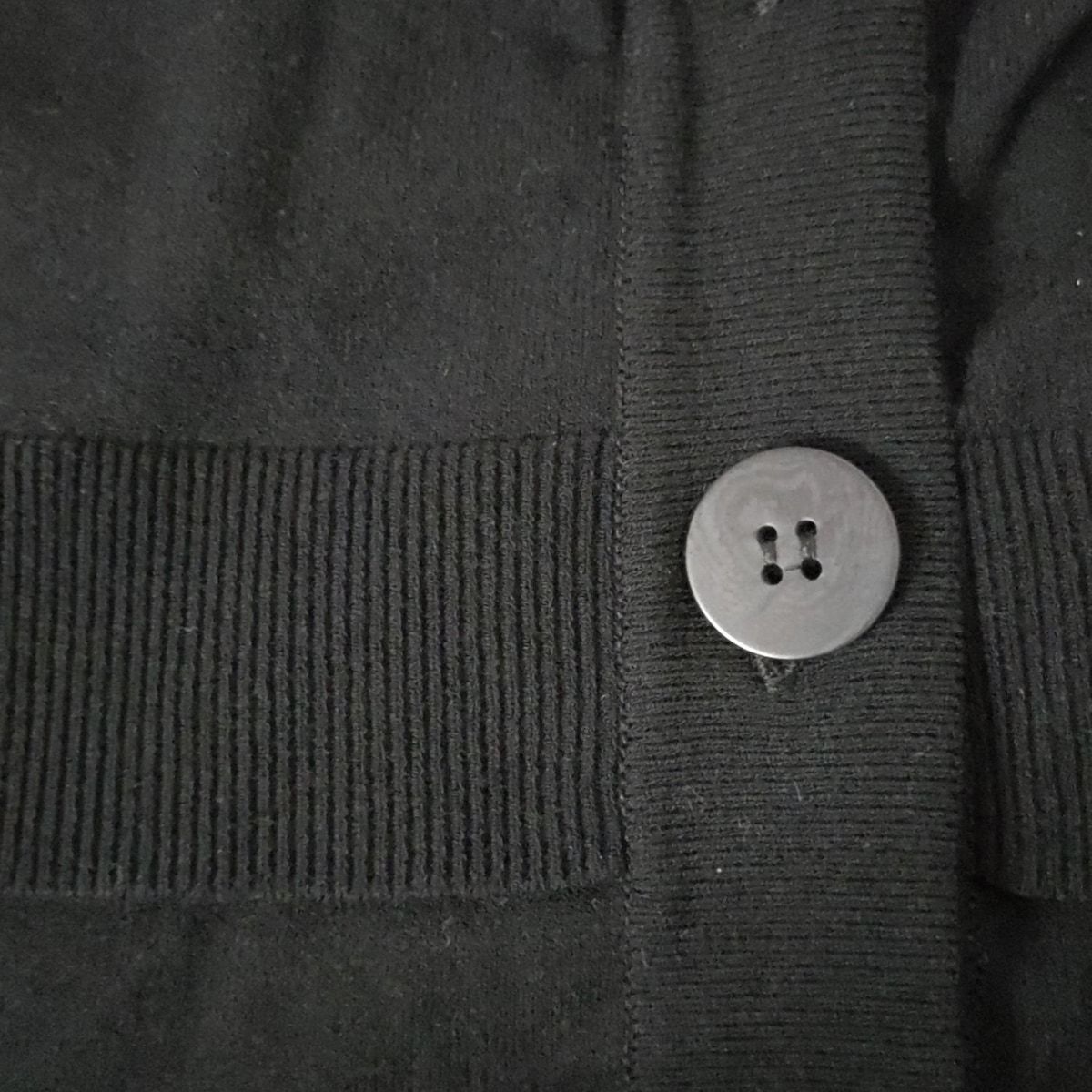  SEVEN TEN by MIHO KAWAHITO セブンテン バイミホカワヒト カーディガン サイズS レディース - 黒 半袖 長袖 カーディガン ボレロ アンサンブル