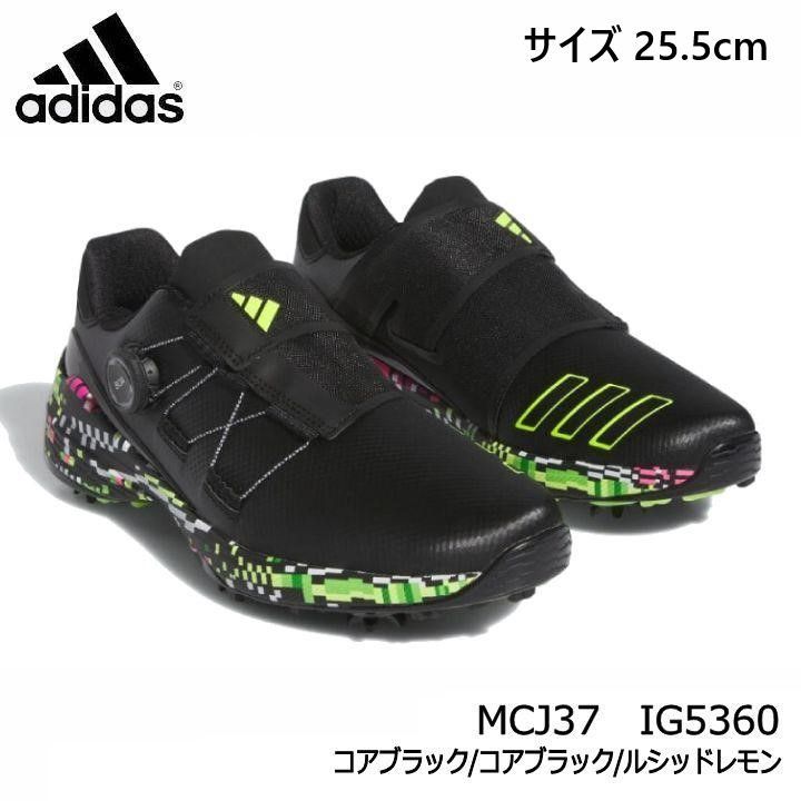 アディダス MCJ37 ゼットジー 23 ボア グリッチ ソフトスパイク シューズ ZG23 BOA GLITCH IG5360 ブラック|ルシッドレモン 25.5cm 日本