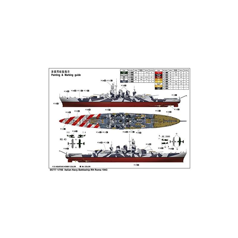 Trumpeter 1:700 - Italian Navy Battleship Rn Roma 1943 - メルカリ