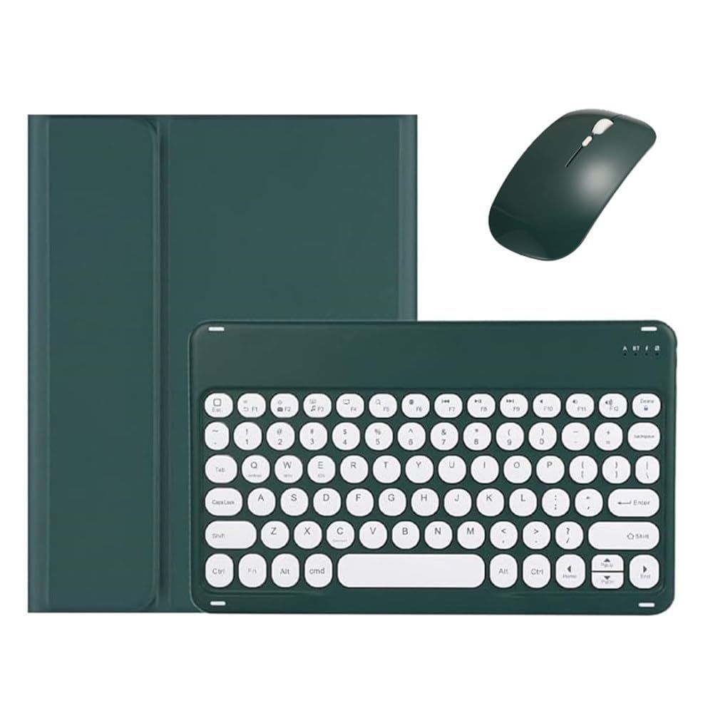 新品 2024年型 キーボードケース マウス付き 可愛い 丸型キー マグネット 11インチ 分離式 アイパッド iPad Pro Pro 11 2024 キーボード カバー カラフル iPad レディース 女性 学生 ビジネスダークグ
