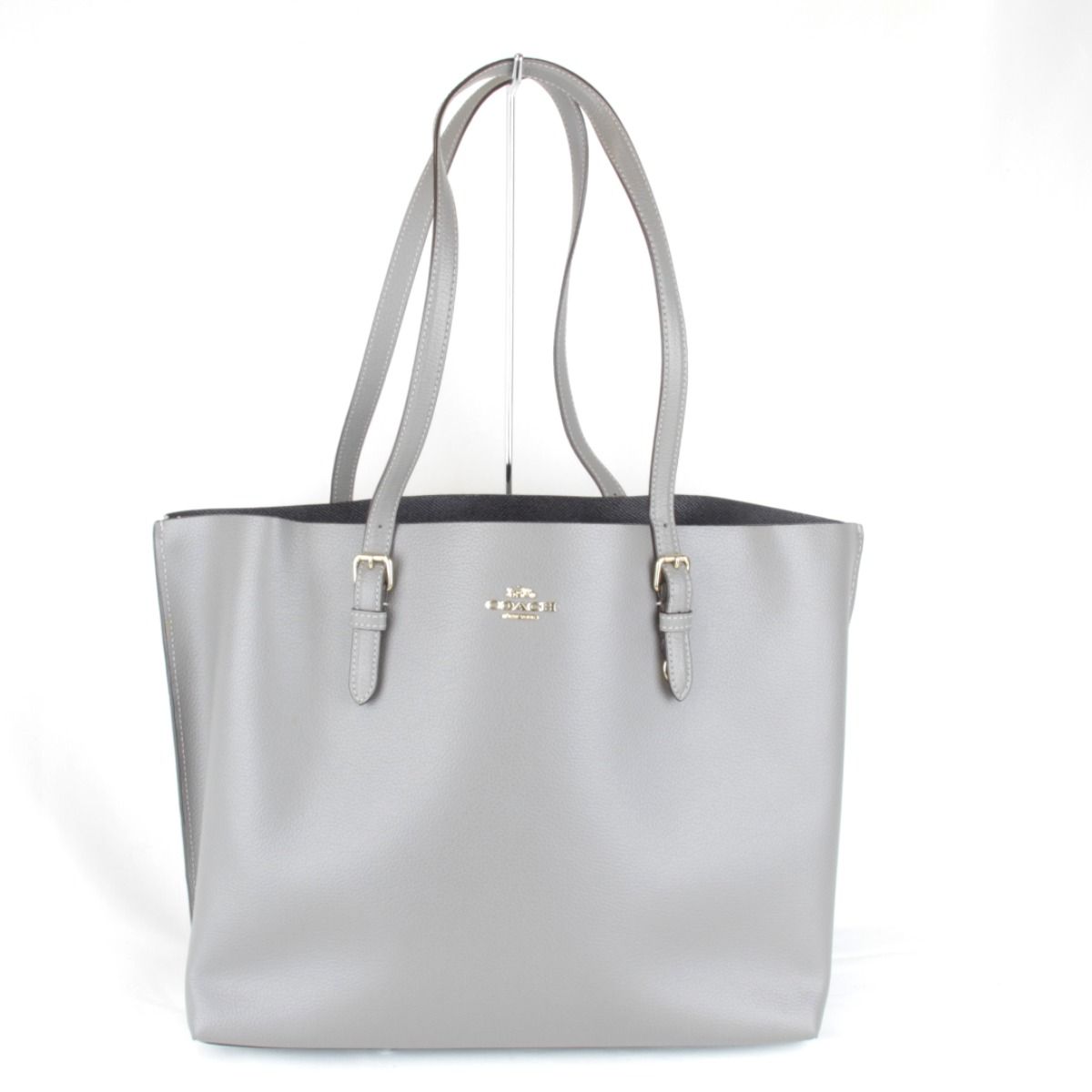 COACH コーチ H2178-1671 ロゴ トートバッグ グレー レザー レディース 通勤