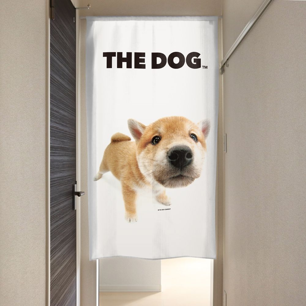 メルカリShops - のれん 暖簾 洋風 THE DOG いぬ 犬 柴犬赤1 85×150cm 日本製