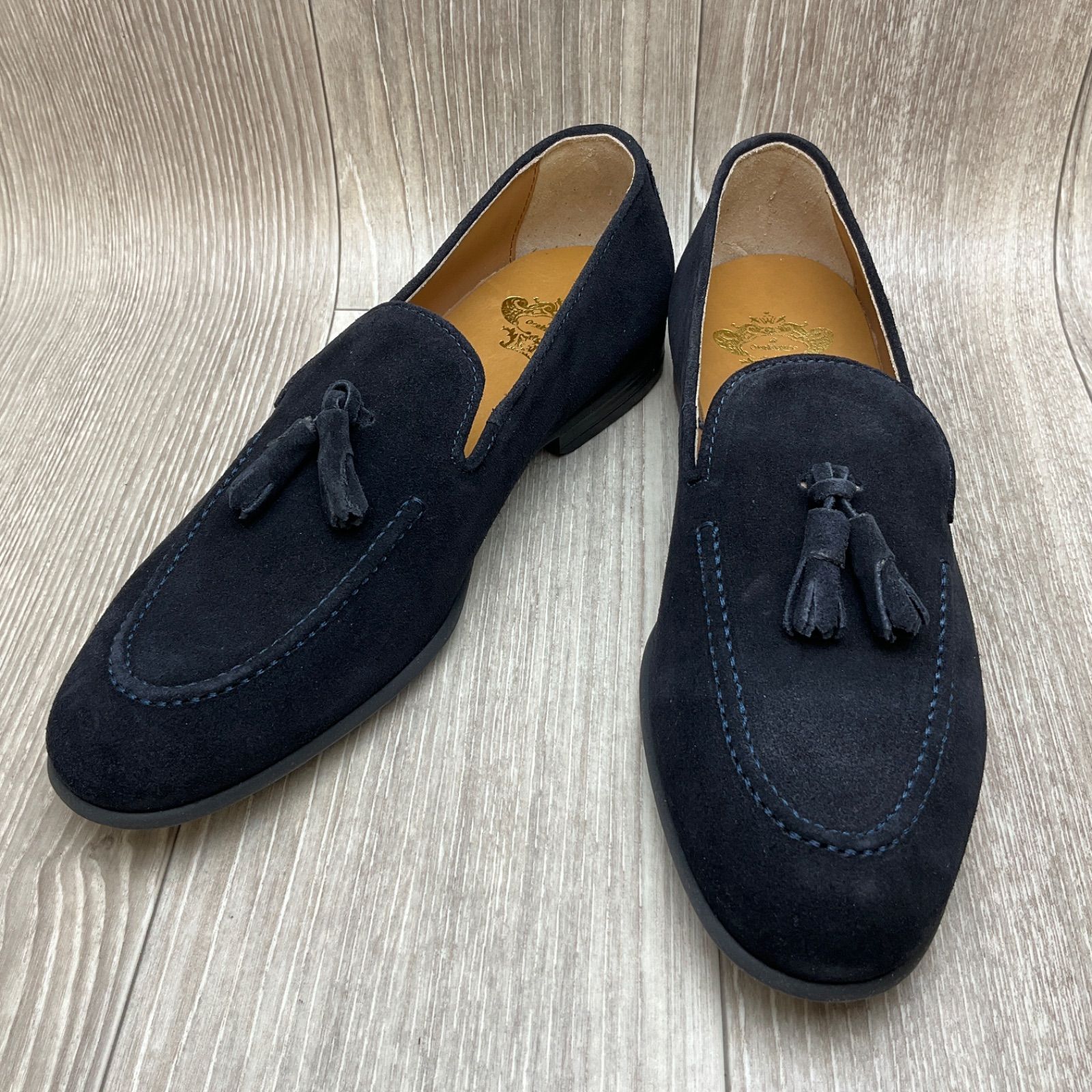 Orobianco◆タッセルローファー◆ダークネイビー◆オロビアンコ紳士革靴イタリア製スリッポン0125BLU