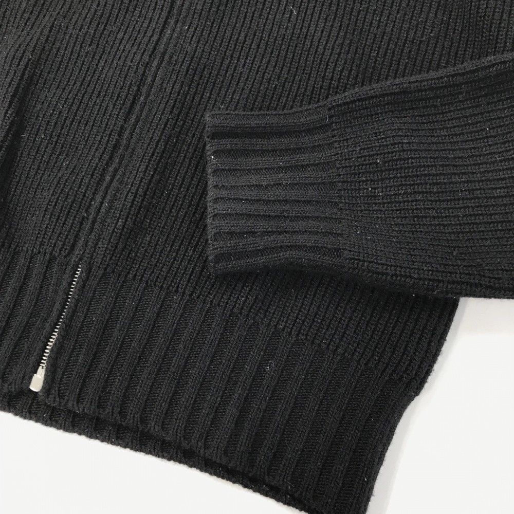 PRADA プラダ UMG117 ニットジャケット ブラック系 46 [240101392378