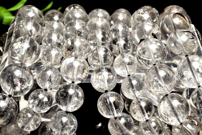 虹入り エレスチャルクォーツ 14mm ブレスレット 1個売り