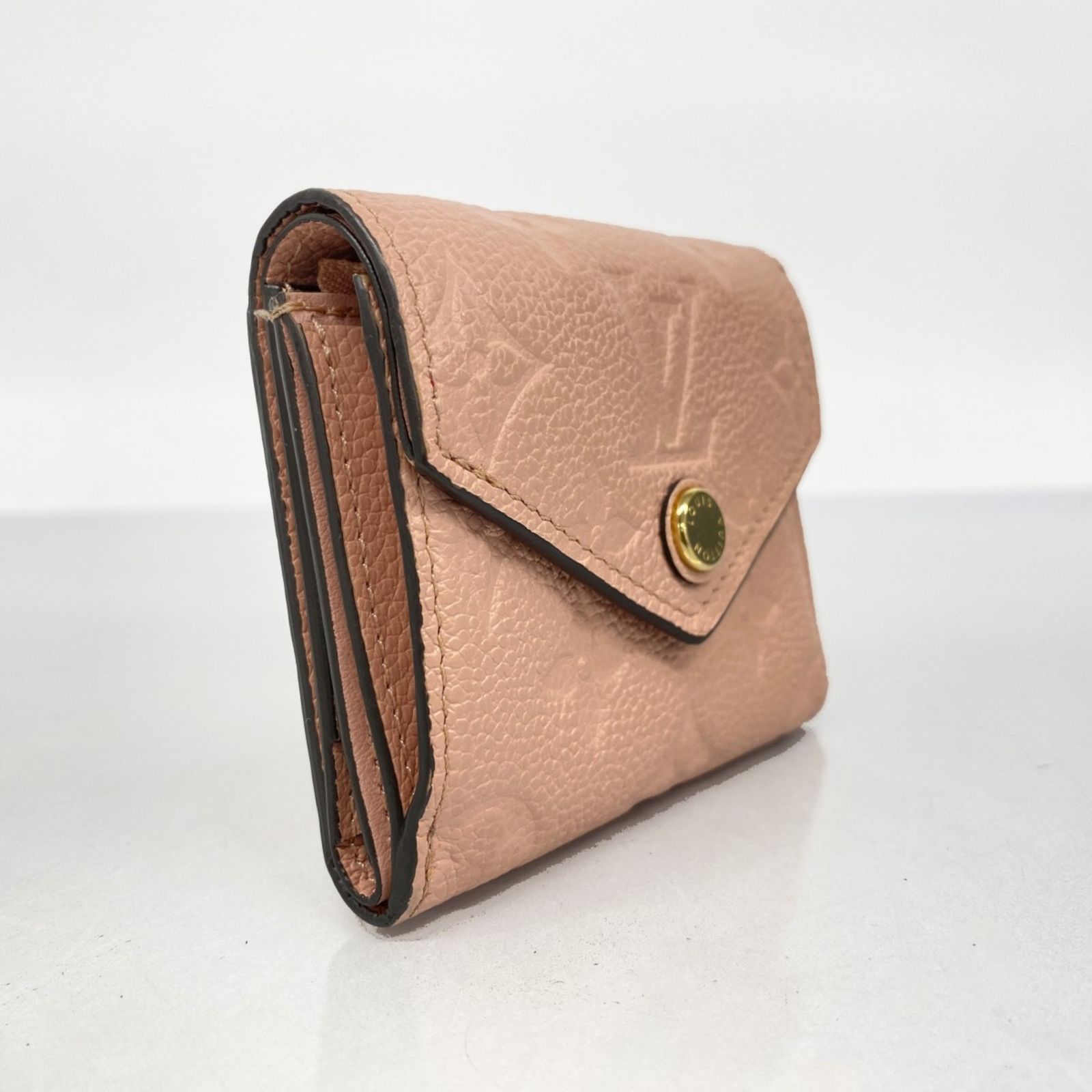 ルイヴィトン 三つ折り財布 ポルトフォイユ・ゾエ ローズプードル ルイ