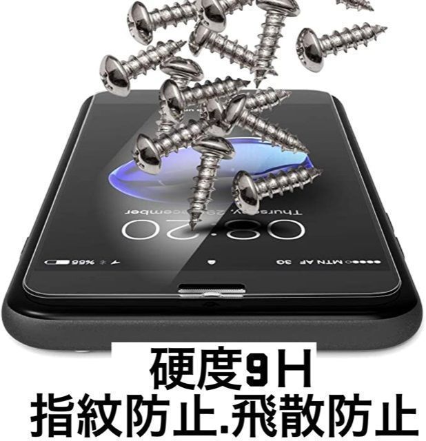 iPhone7☆超さらさら☆iPhone8,6S,6☆アンチグレア白めのマット加工☆ガラスフィルム メルカリShops