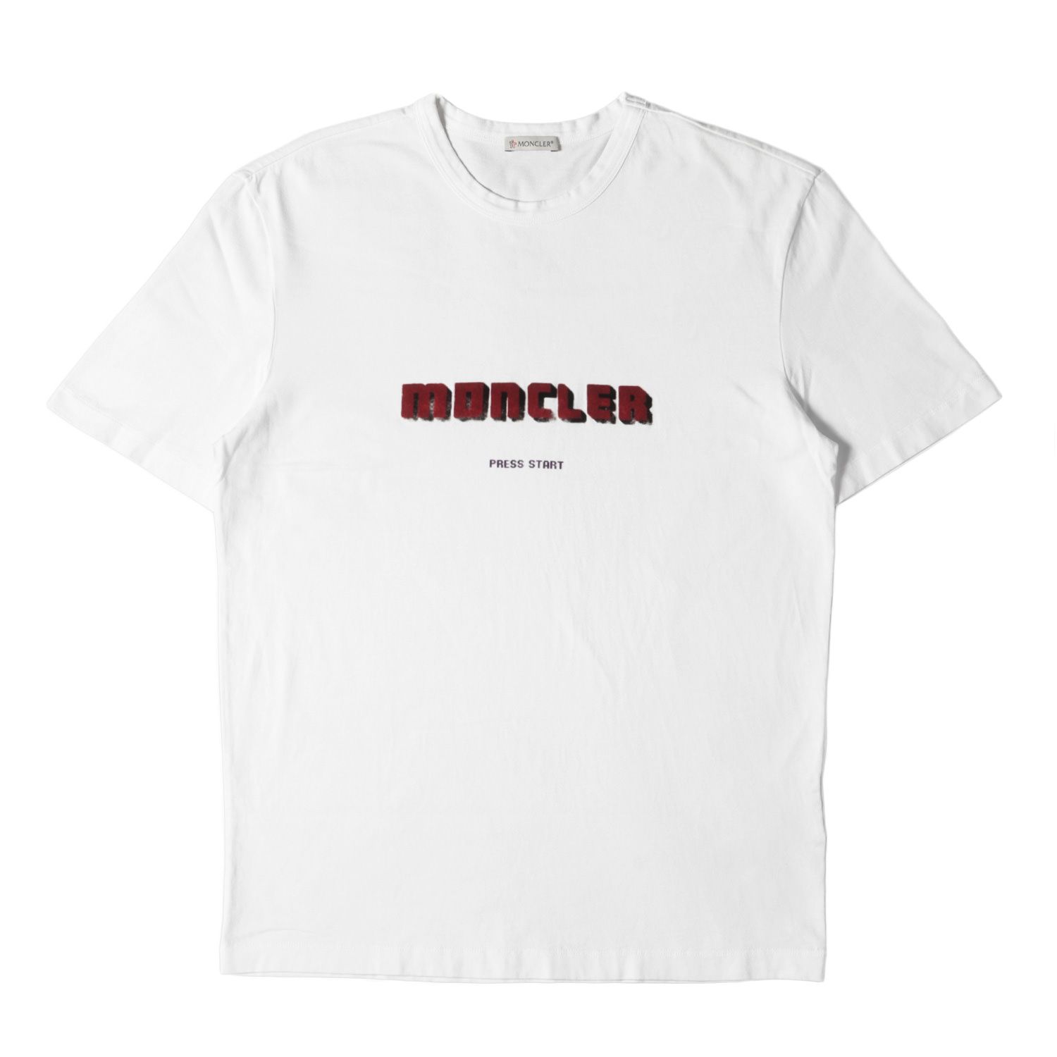 MONCLER モンクレール Tシャツ サイズ:M フロッキー ベロア ロゴ 