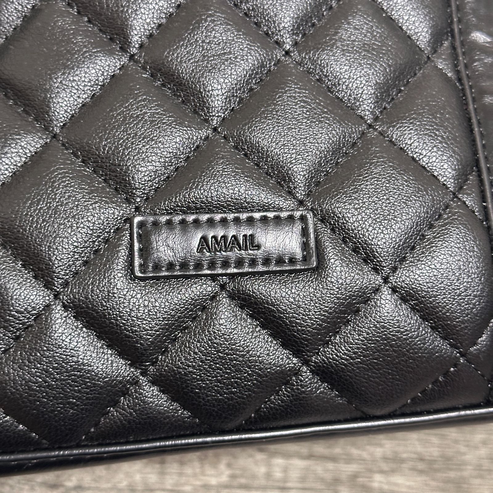 美品 AMAIL Quilting boston bag キルティングボストンバッグ 大きめ