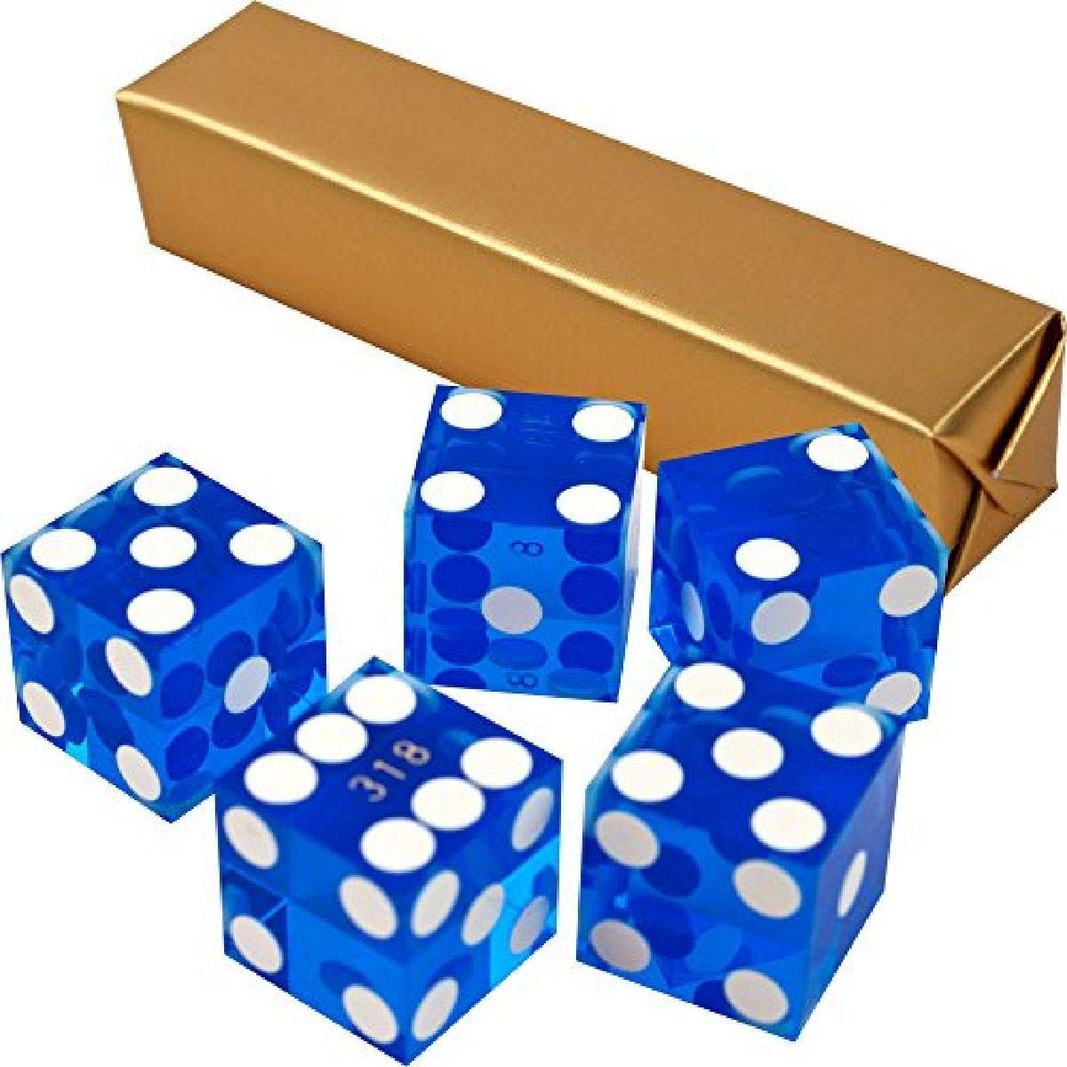 Trademark Poker A等級 シリアル番号付き カジノダイスセット 19mm [レッド]