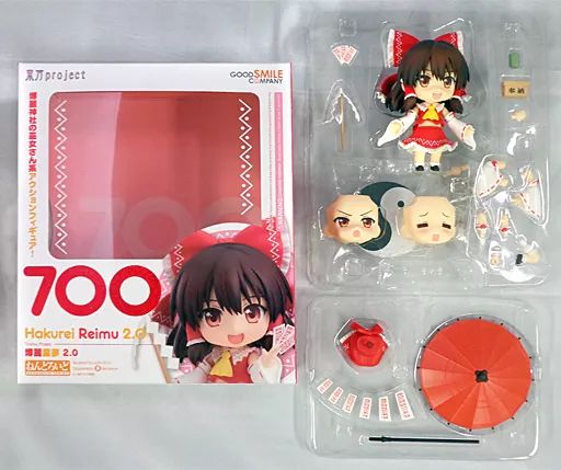フィギュア　[特典付き] ねんどろいど 博麗霊夢2.0 「東方project」 ワンダーフェスティバル2017夏＆コミックマーケット92＆イベント限定 ワンダーフェスティバル2017夏 中古】フィギュア [特典付き] ねんどろいど 博麗霊夢2.0 「東方