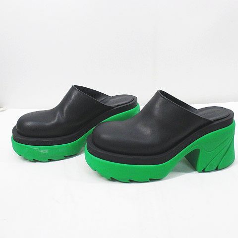 ボッテガヴェネタ BOTTEGA VENETA フラッシュ レザー クロッグ