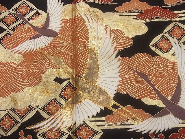 平和屋着物▽豪華色留袖 作家物 総刺繍 駒刺繍 吉祥文 正絹