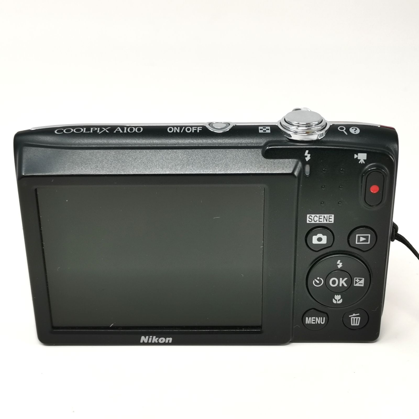 ニコン coolpix a100 デジカメ レッド 箱あり 動作確認済み デジタル 
