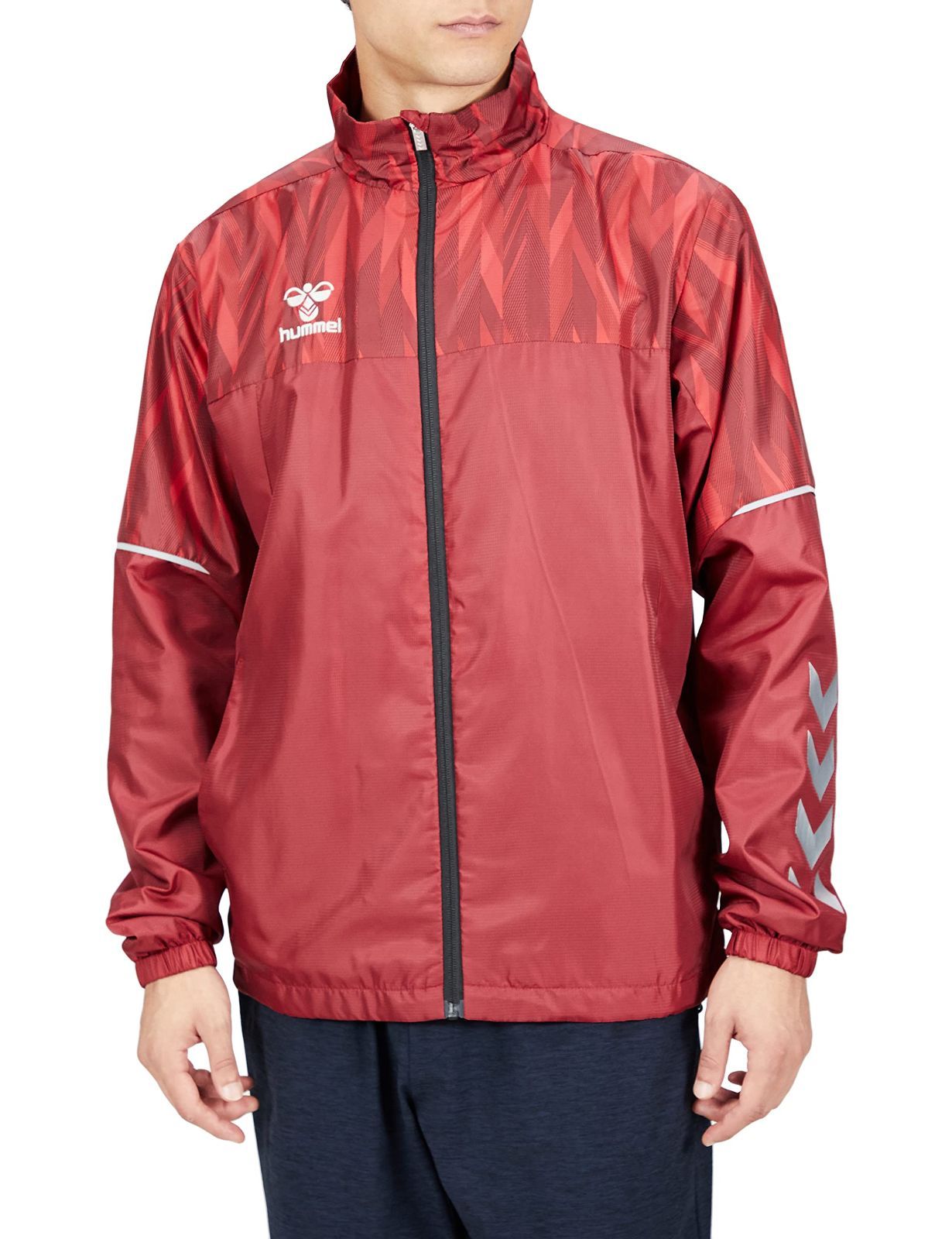 Size S_Color ディープレッド 23 ヒュンメル ジャケット ウインドブレーカージャケット メンズ HAW2111 ディープレッド 23 S