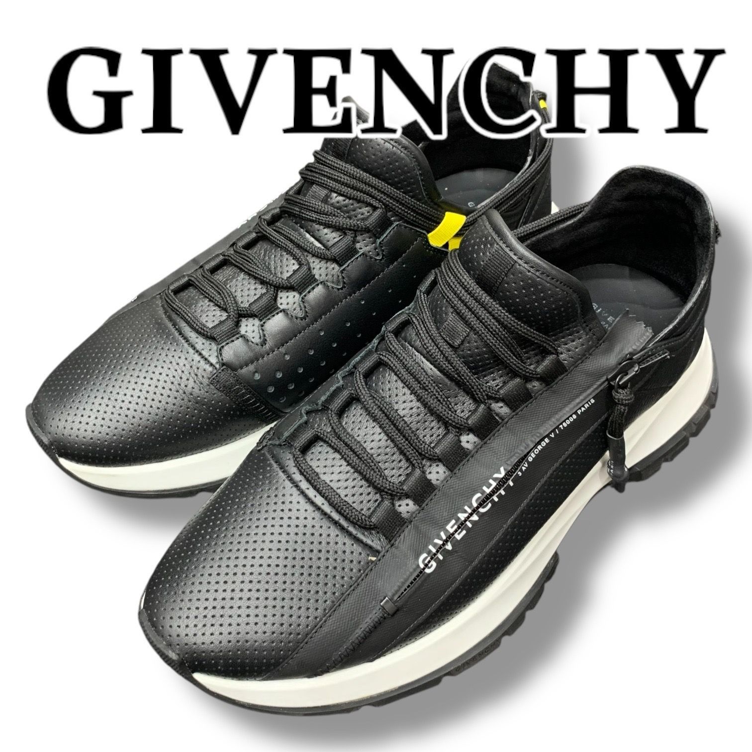 美品】GIVENCHY ジバンシー スニーカー44 ジッパー 美品】GIVENCHY ジバンシー スニーカー44 ジッパー