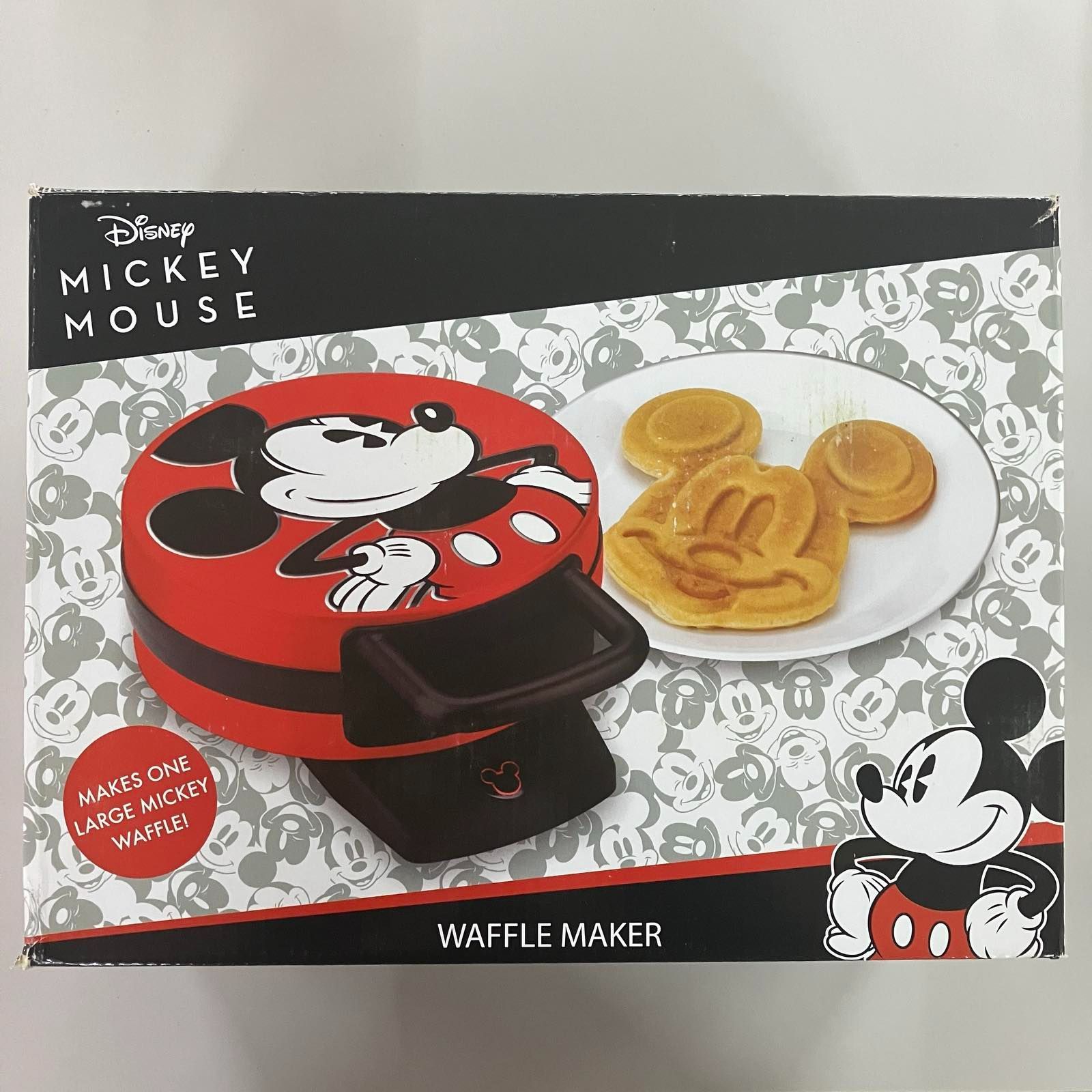 ミッキー ワッフルメーカー ディズニー DCM-12 レッド [並行輸入