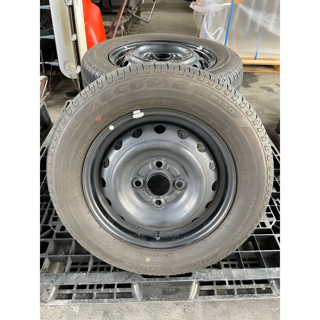 送料込 155/70R13 ECOPIA EP150（2018年製造） プレオプラス ノーマル 