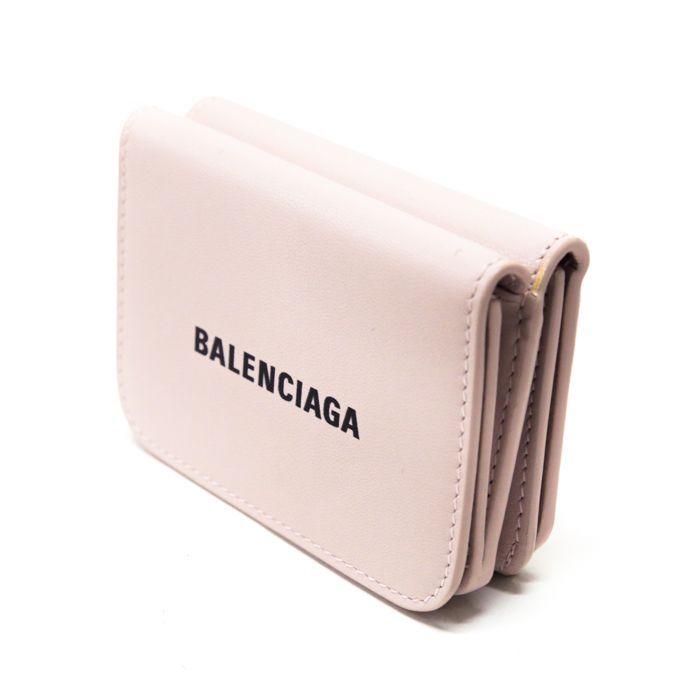 バレンシアガ BALENCIAGA キャッシュ ミニ ウォレット レザー 三つ折り