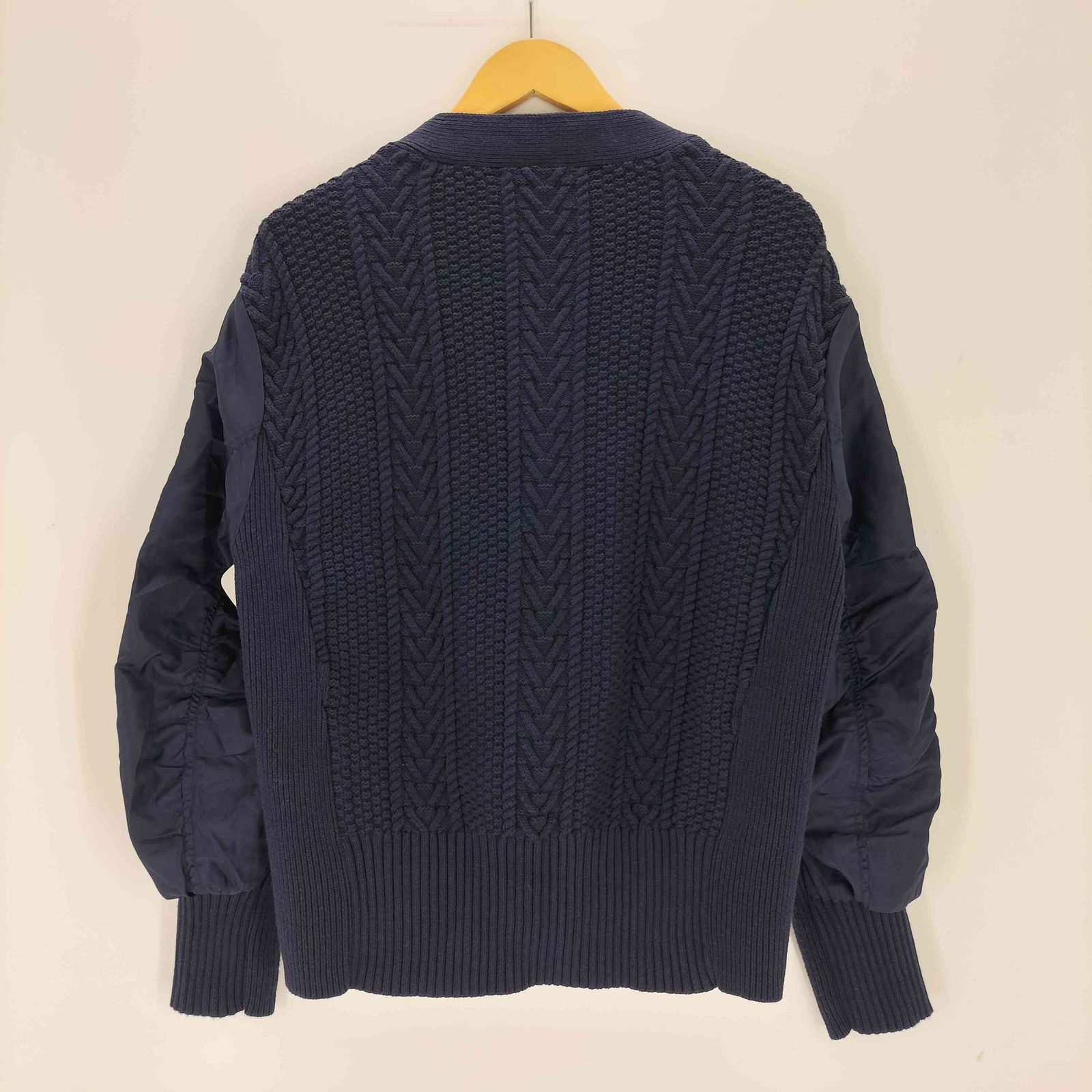 ZARA】コントラストジップアップカーディガン (ZARA