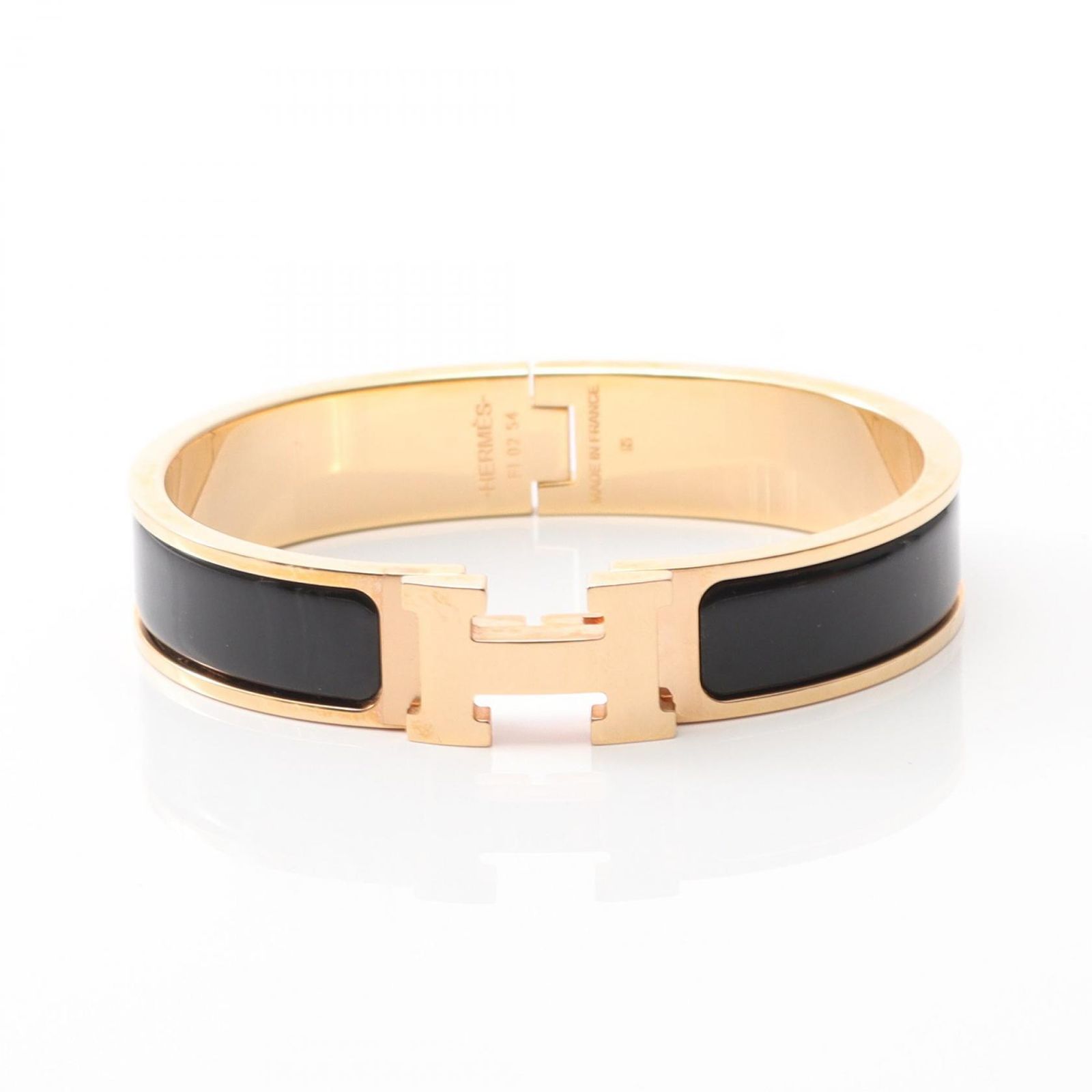 エルメス HERMES バングル クリッククラックPM GP ゴールドメッキ ブレスレット レディース Used A