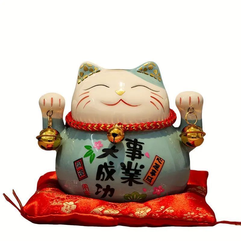 猫の置物 招き猫 招きねこ お正月 小物 置物 縁起物 風水 仕事運