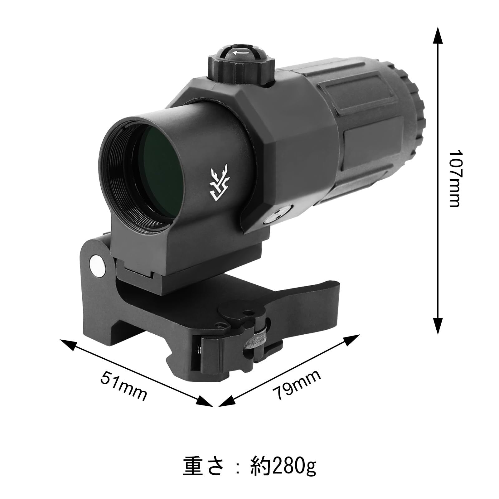 OPTICS マグニファイア&ドットサイトセット G33 DEER & EXPS3タイプホロサイト 3倍 SWAMP ブースタースコープセット  ブラック - メルカリ