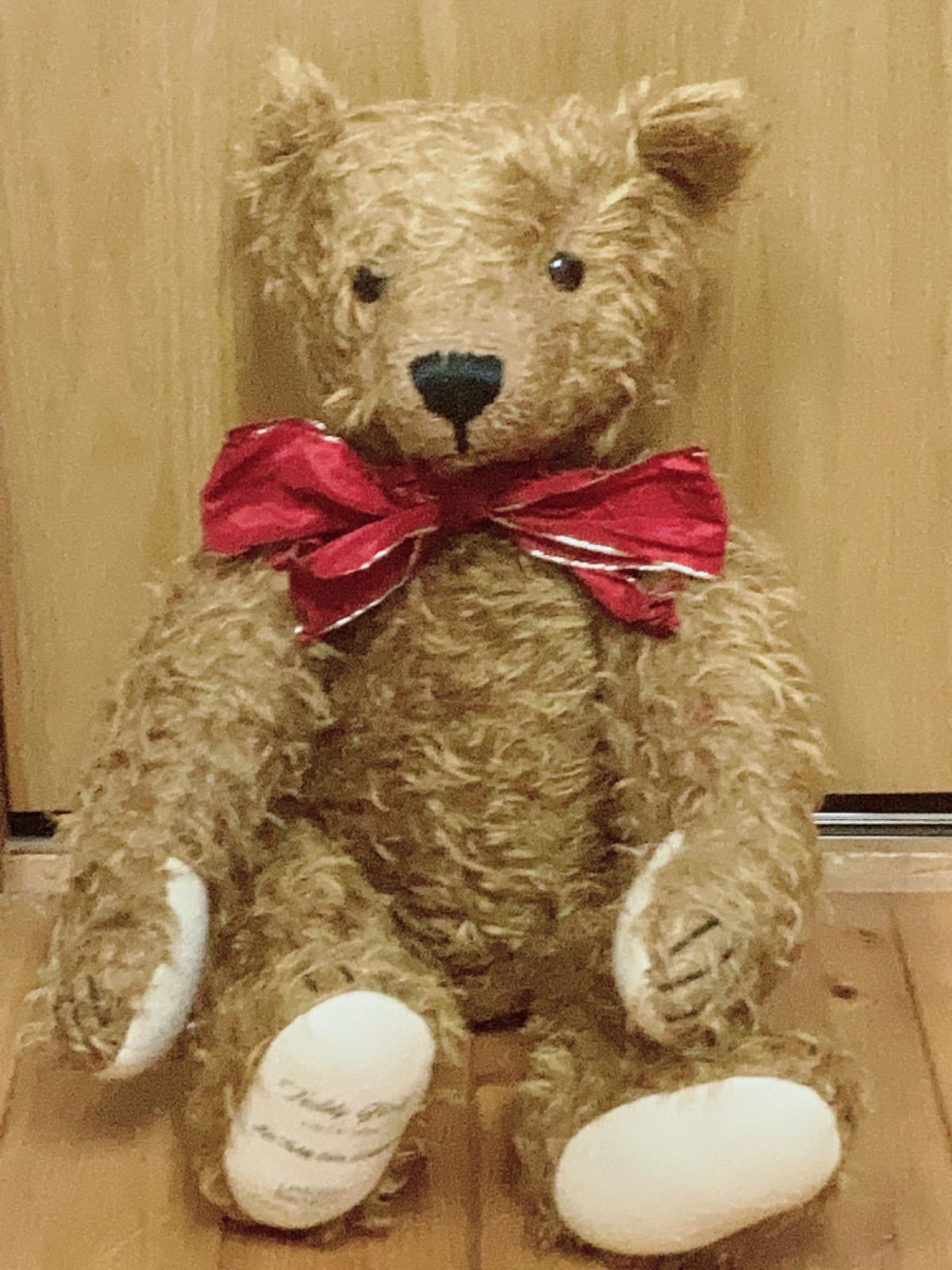 サン・アロー　テディベア・テディガールレプリカ　熊ぬいぐるみ　美品 Sun Arrow サンアロー社製 TEDDY GIRL テディガール テディベア