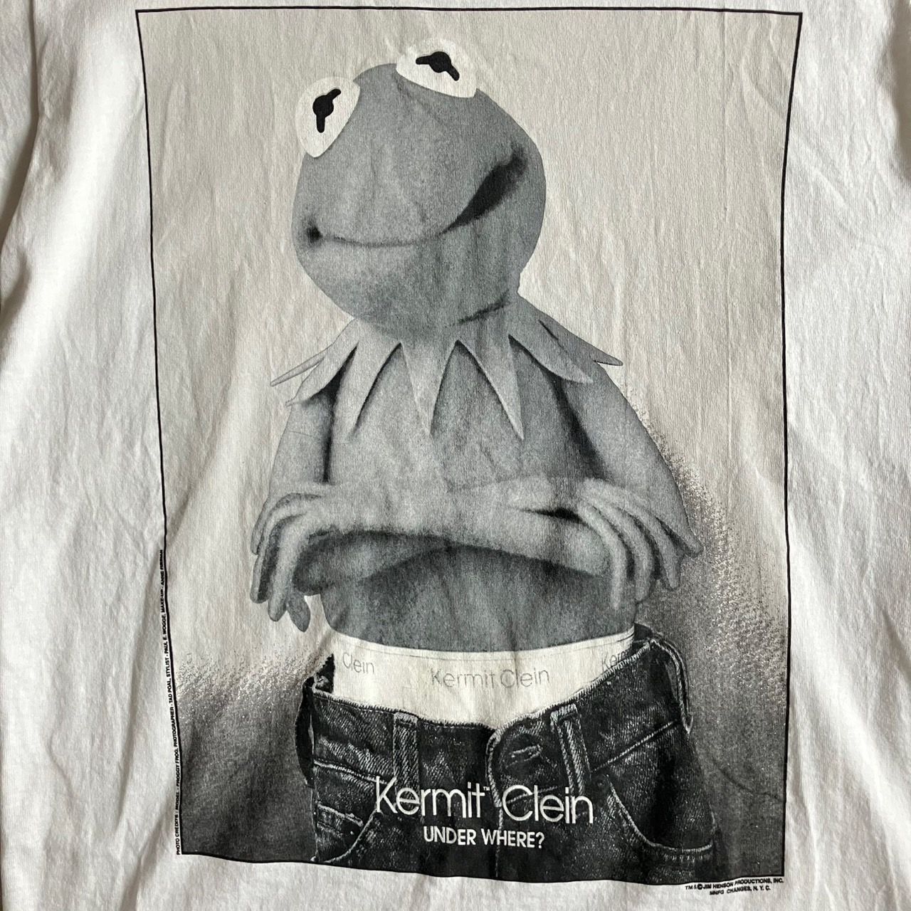 カーミット カルバンクライン Tシャツ changes Lサイズ 白