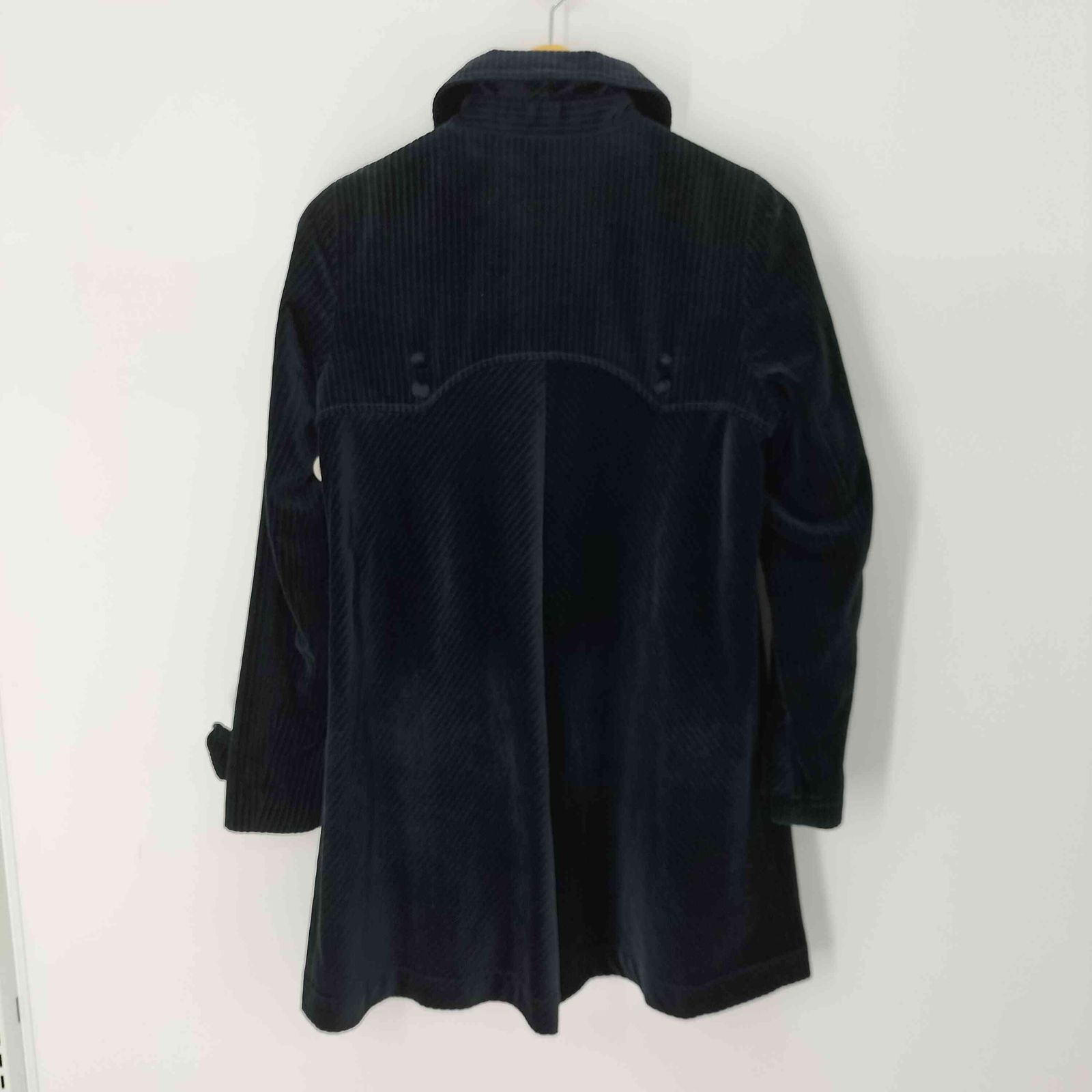 【美品】APC 黒 コーデュロイ ロングコート 比翼 M ユニセックス 美品】APC 黒 コーデュロイ ロングコート 比翼 M ユニセックス