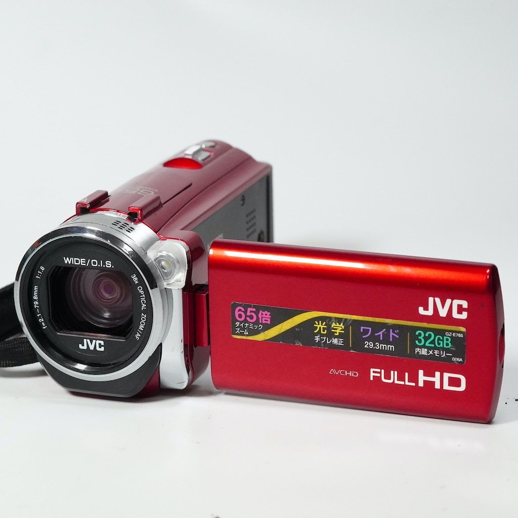 JVC Victor Everio GZ-E765-R レッド 動作OK 1週間保証 /9837