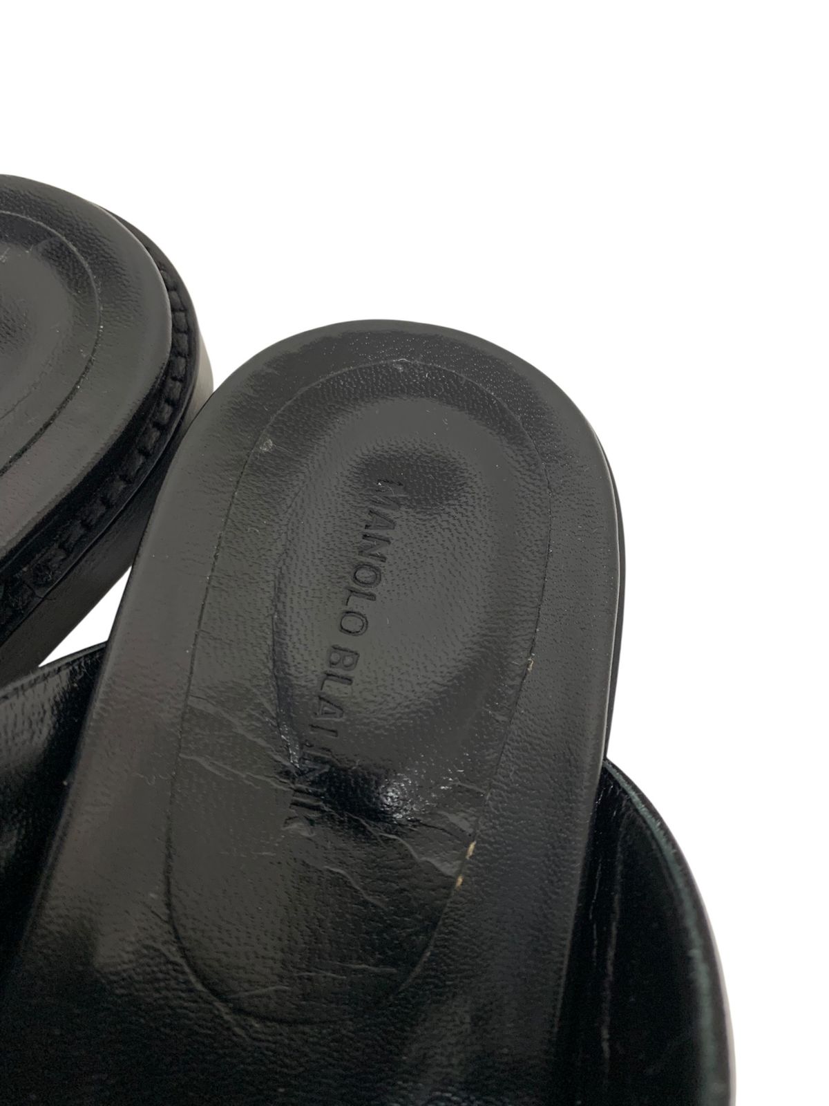 マノロブラニク STURLUSHANGI サンダル 38 ブラック ハンギシ