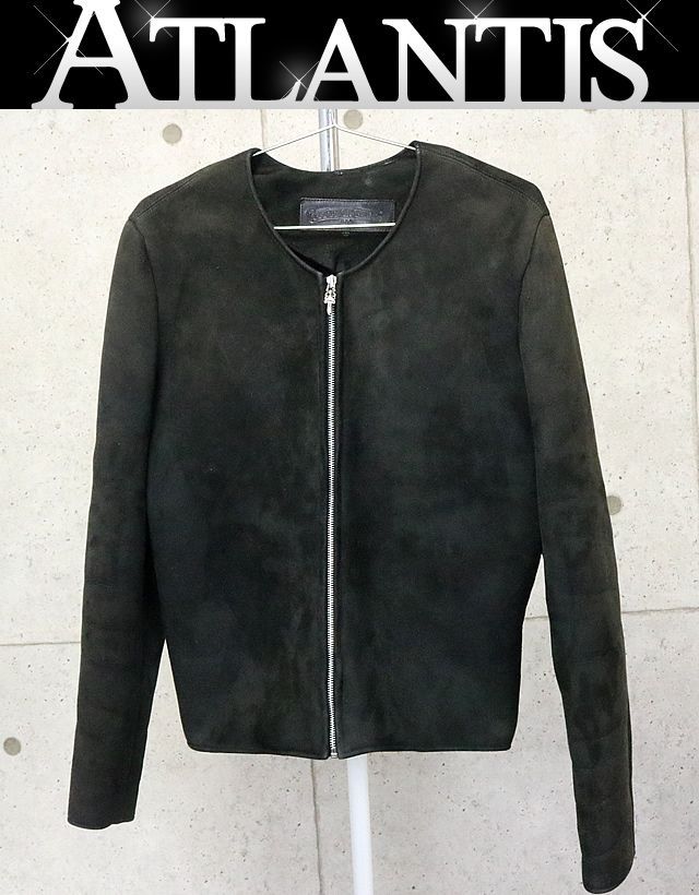 銀座店 クロムハーツ SALE ノーカラー ムートン ジャケット 86031