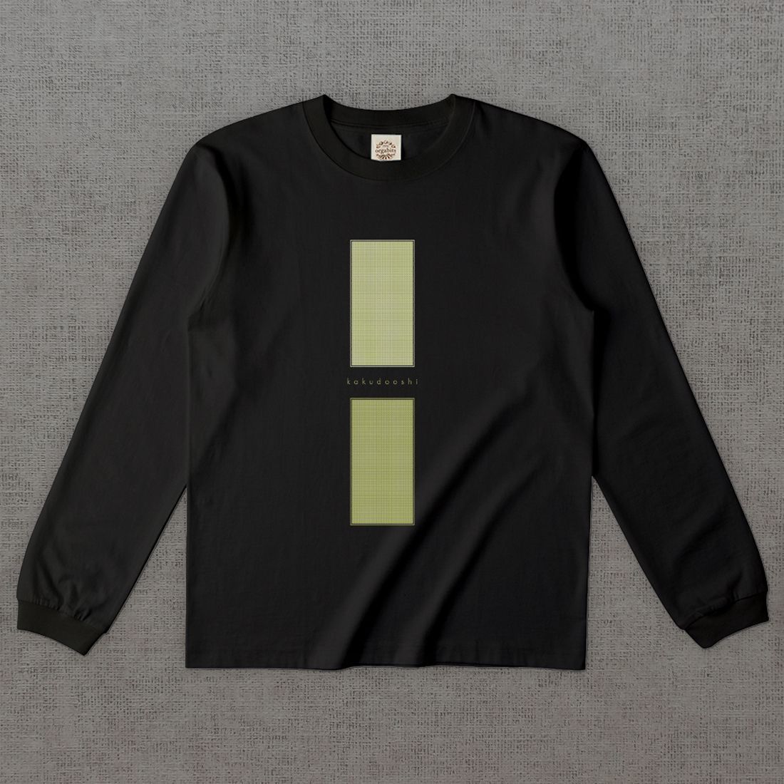 和柄長袖Tシャツ　小紋 角通し -彩・角-［長袖］