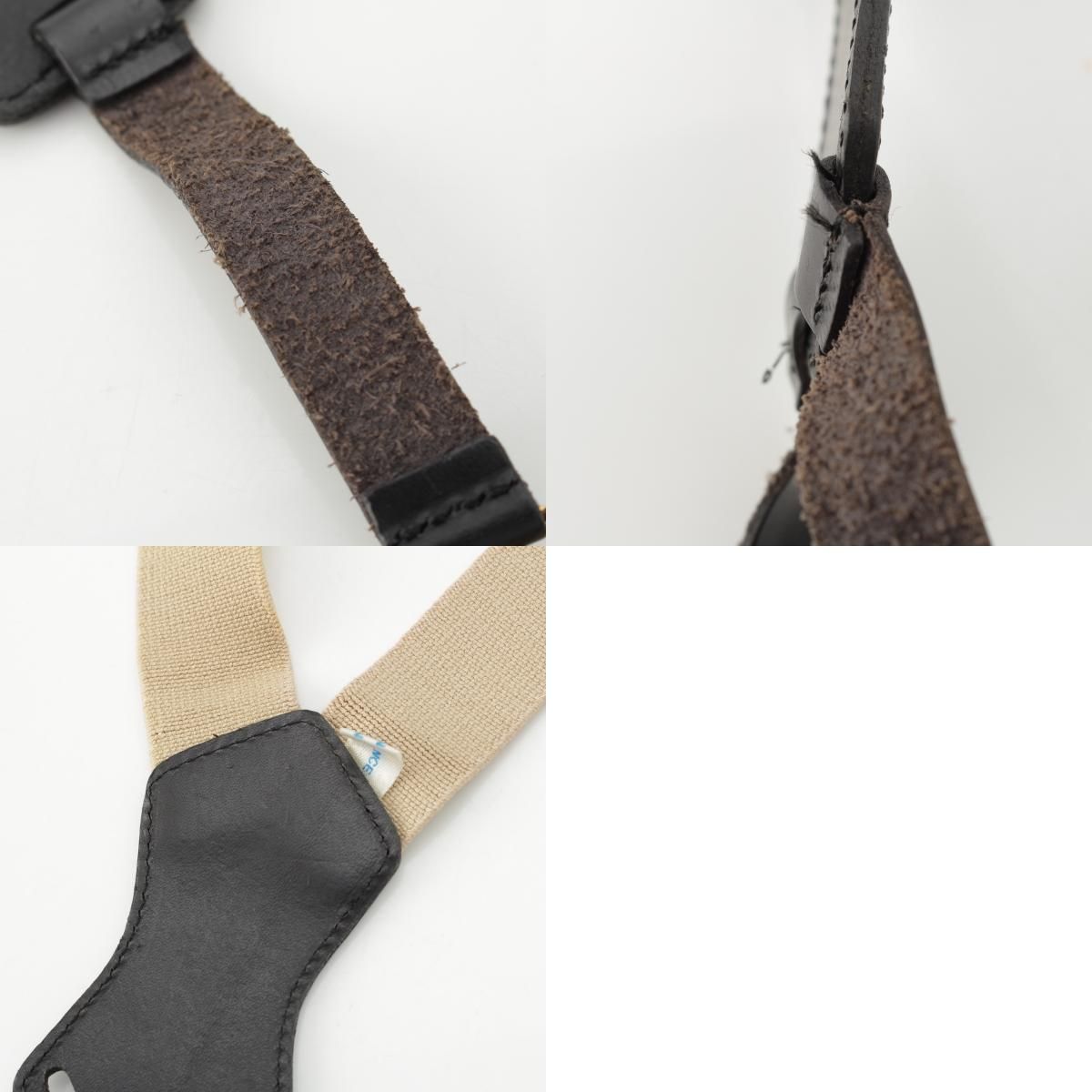 サスペンダー ベージュ