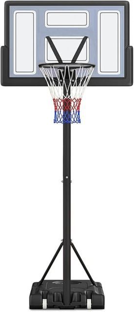 三方良し 135～305cm バスケットゴール 305cm  バスケットゴール 11段階高さ調節 公式＆ミニバス対応 移動可 本格モデル 家庭用 自立式 屋外 シュート練習 ミニバス 一般公式 移動式 公式サイズ 工具付き ゴールネット バックボード リング 