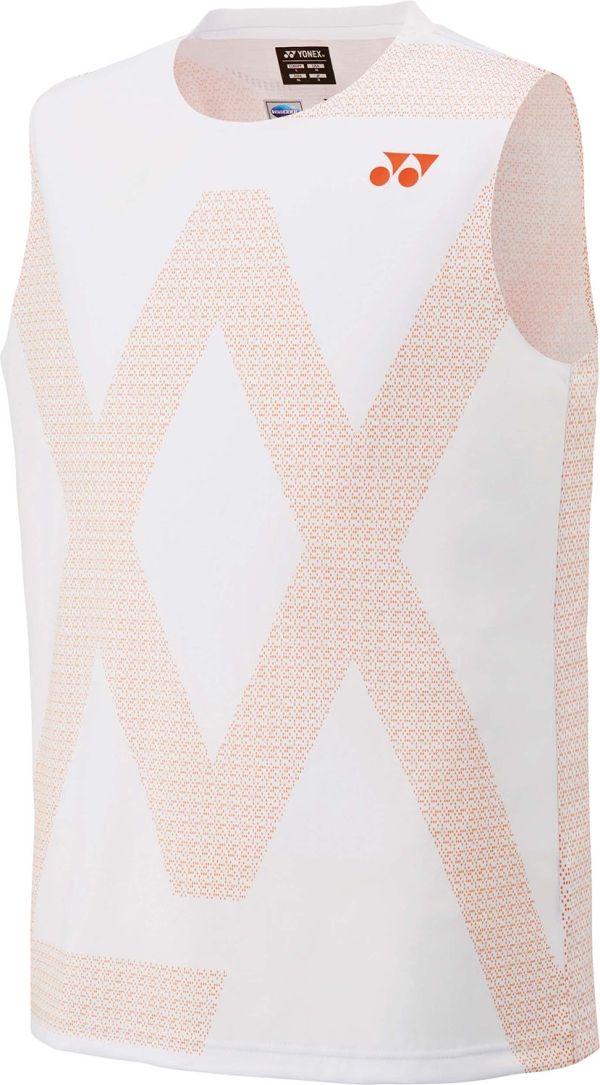 5営業日で発送 YONEX ヨネックス VAメンズゲームシャツ ノースリーブ 10687 色 フラッシュオレンジ サイズ L