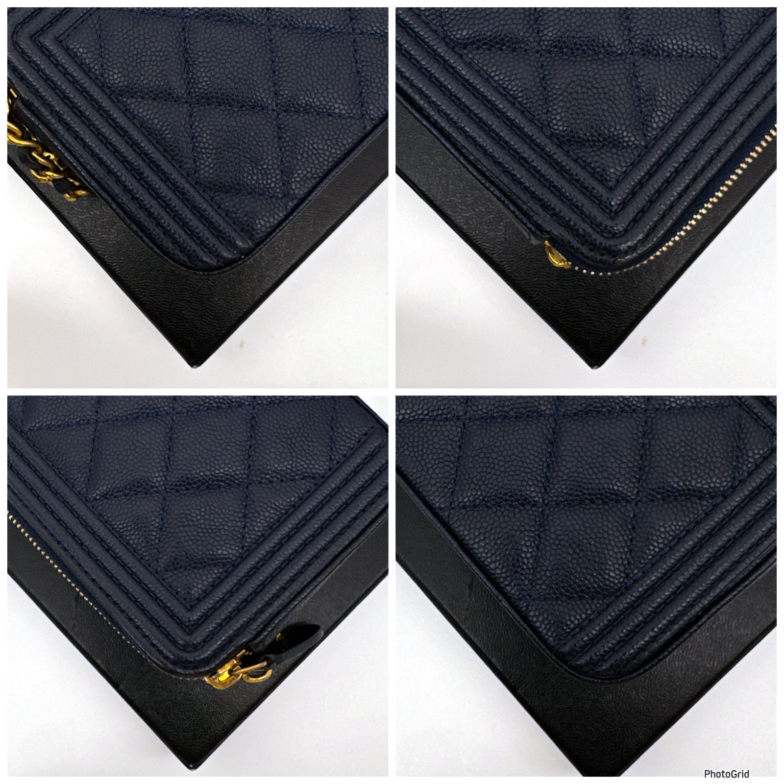 CHANELシャネル マトラッセ チェーンウォレット ネイビー キャビアスキン シャネルシャネル マトラッセ チェーンウォレット ネイビー キャビアスキン