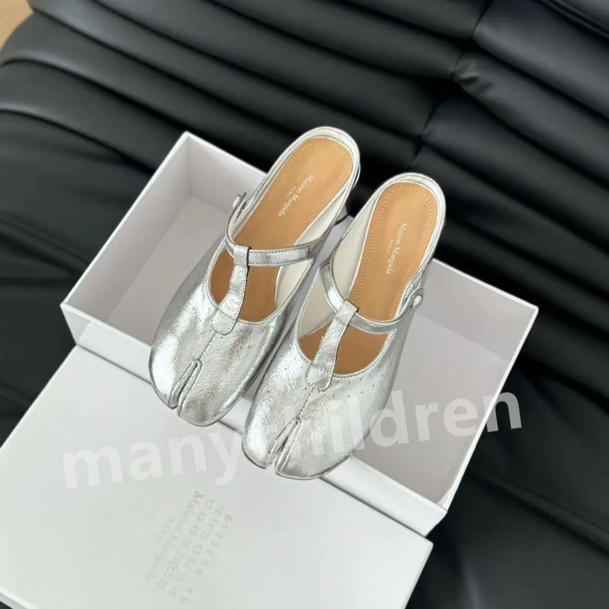 新品未使用【MM6 Maison Margiela】足袋バレエ メゾンマルジェラ バレエシューズ シルバー - メルカリ