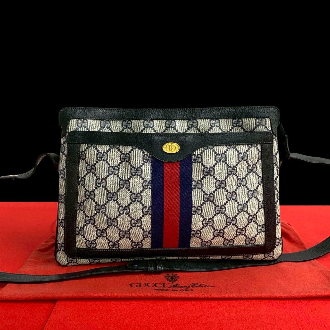 極 美品 GUCCI グッチ シェリーライン オールドグッチ ヴィンテージ GG
