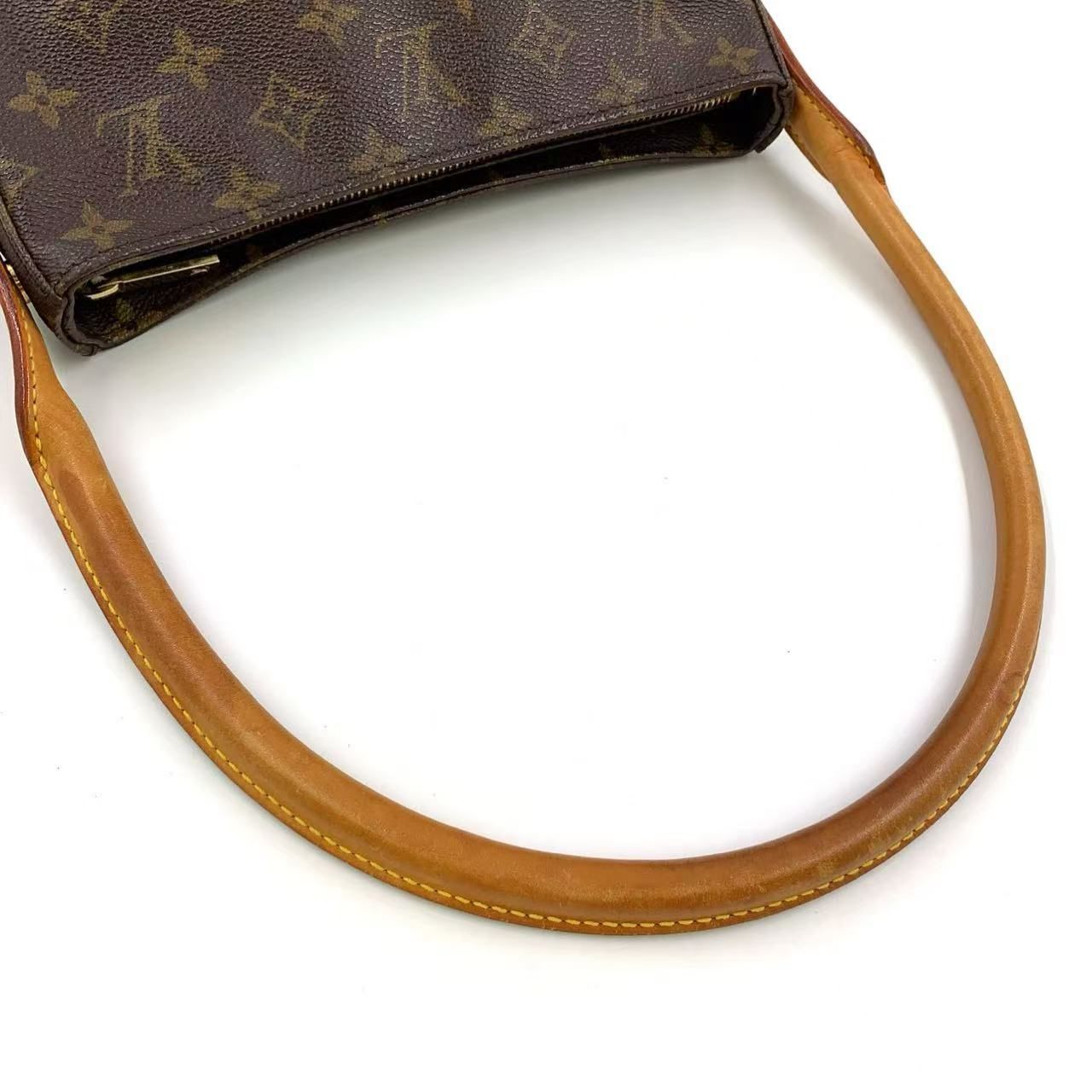 LOUIS VUITTON ルーピングMM モノグラム モノグラム レザー×PVC