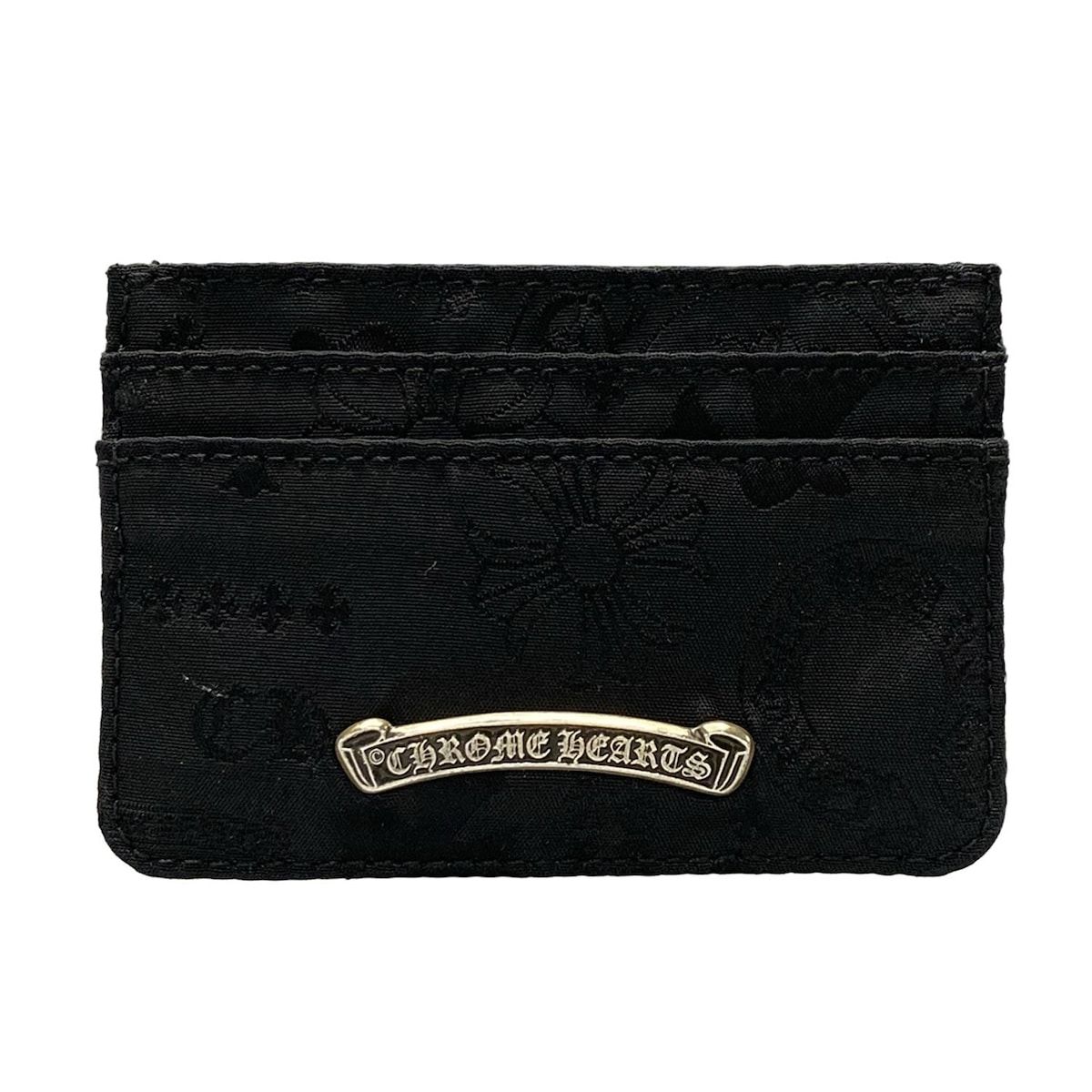 クロムハーツ カードケース 美品 Chrome hearts(クロムハーツ) カードケース美品 ダブルサイド 黒